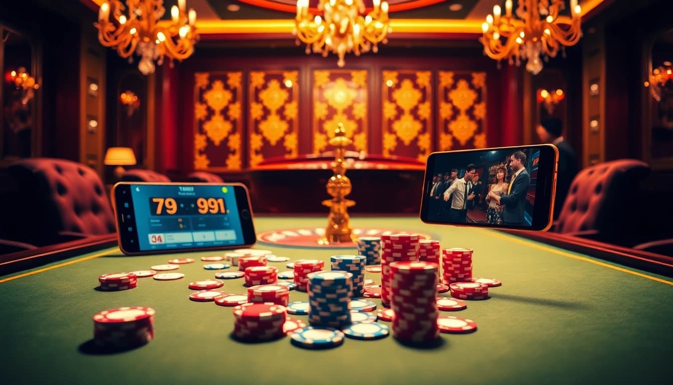 Engage in thrilling gameplay and 789win đăng nhập seamlessly at a luxurious casino table.