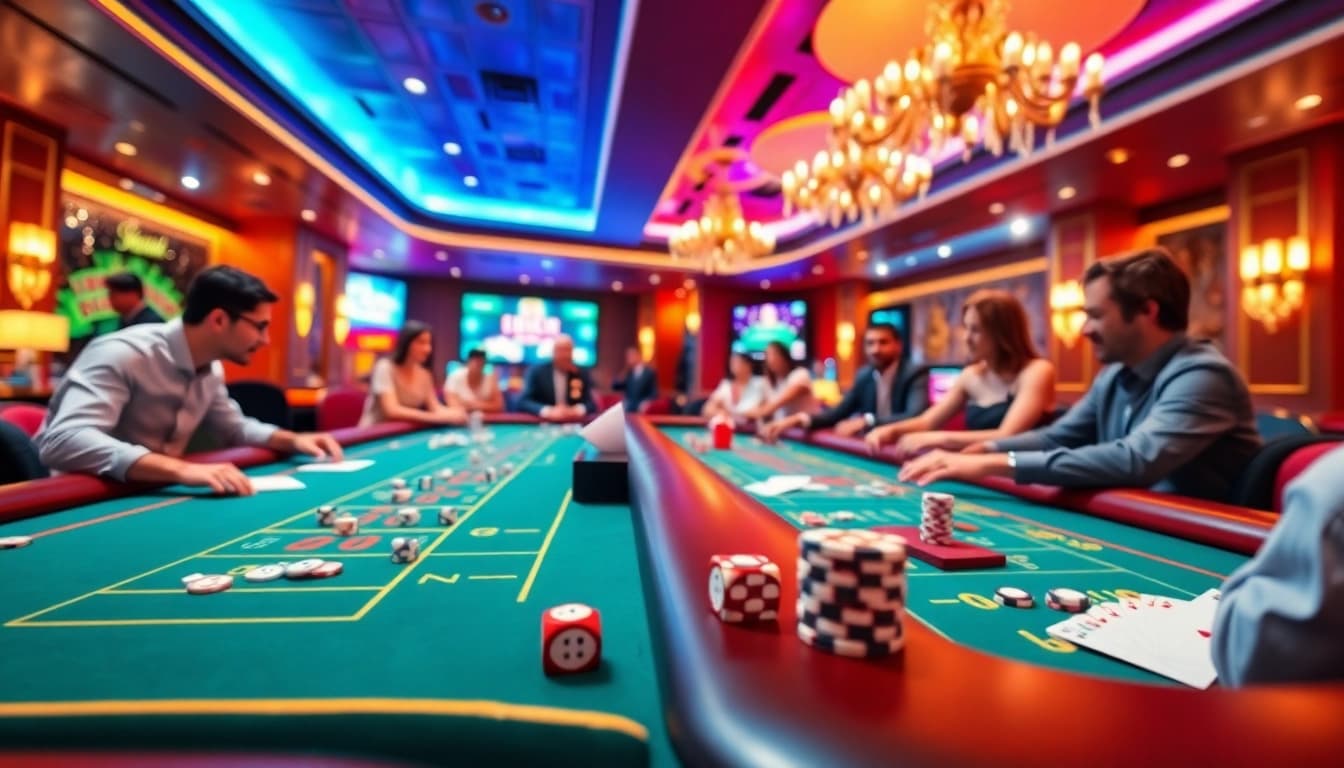 Experience the excitement of online gambling at https://888vi.com.co/ with a vibrant virtual casino scene.