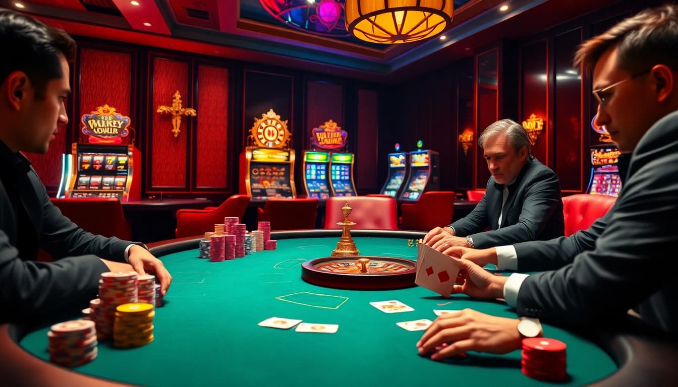 Experience thrilling bets and games like poker at https://sunwin5.org/ in an upscale casino setting.
