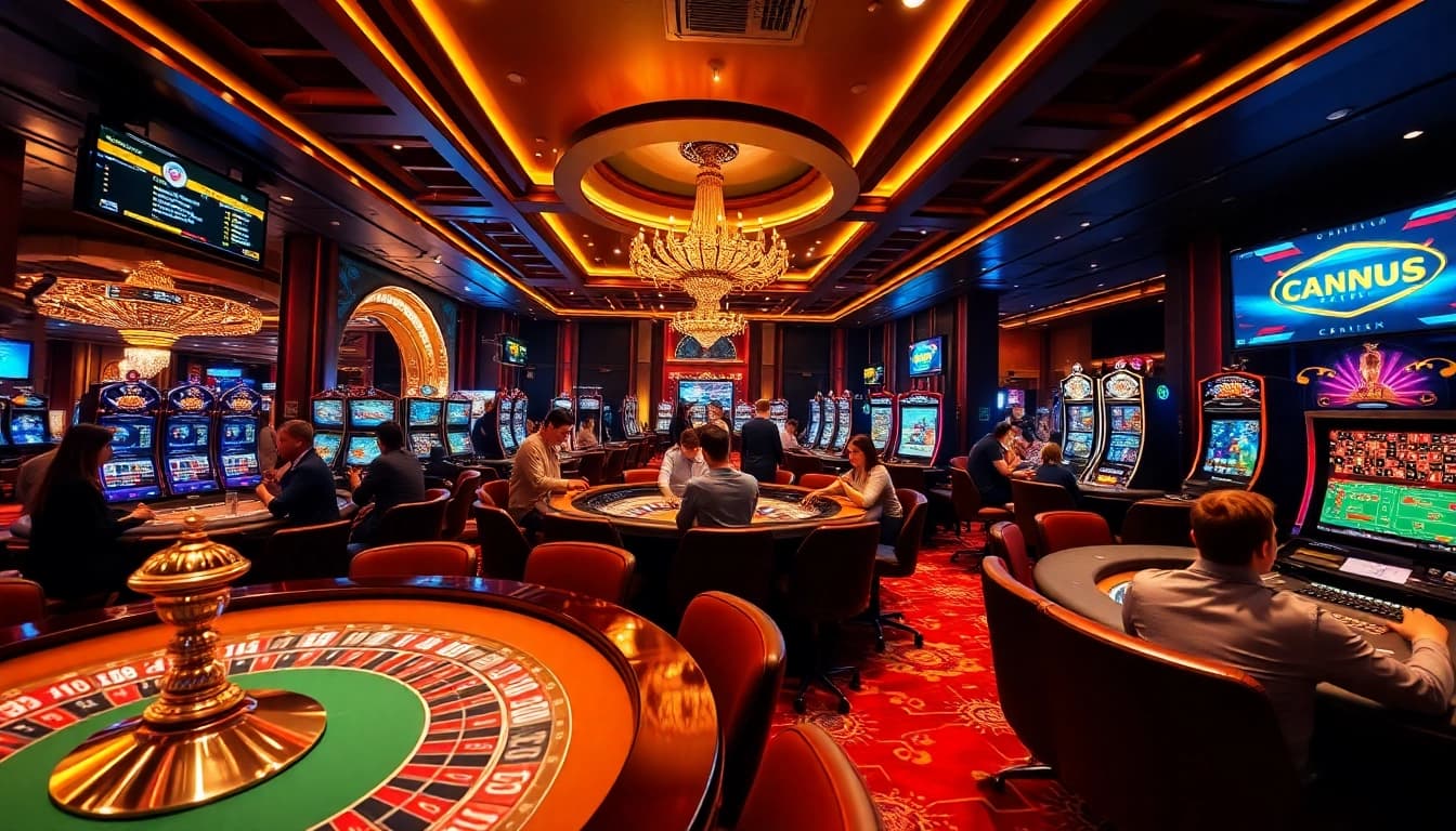 Experience excitement at ev88win.live with players engaging in thrilling casino games in a glamorous setting.