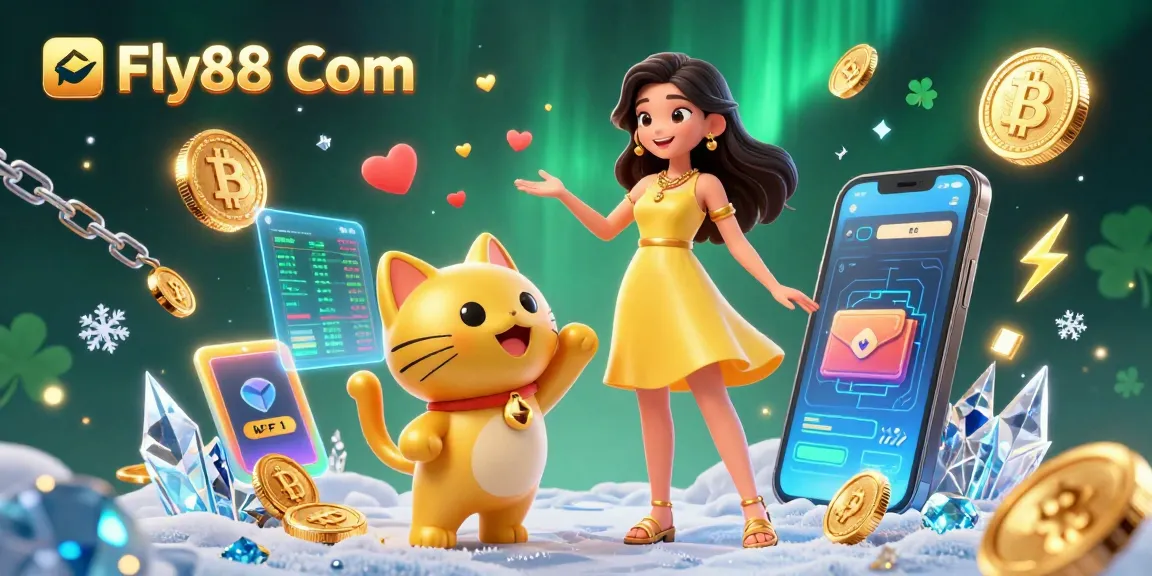 Win big with Fly88 Com in this immersive, engaging online casino experience showcasing joyful play and crypto elements.