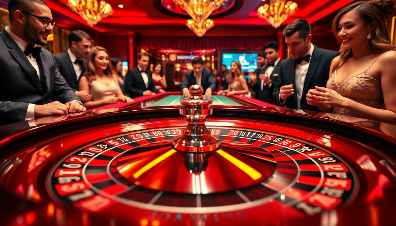 Engage in thrilling roulette action at 98win casino with vibrant chips and a luxurious atmosphere.
