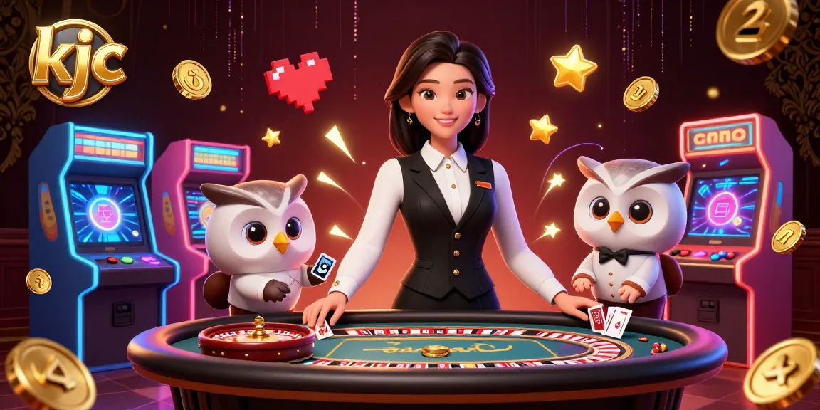 KJC offers an exciting experience with Asian dealers at a vibrant baccarat table, showcasing a lively casino atmosphere.