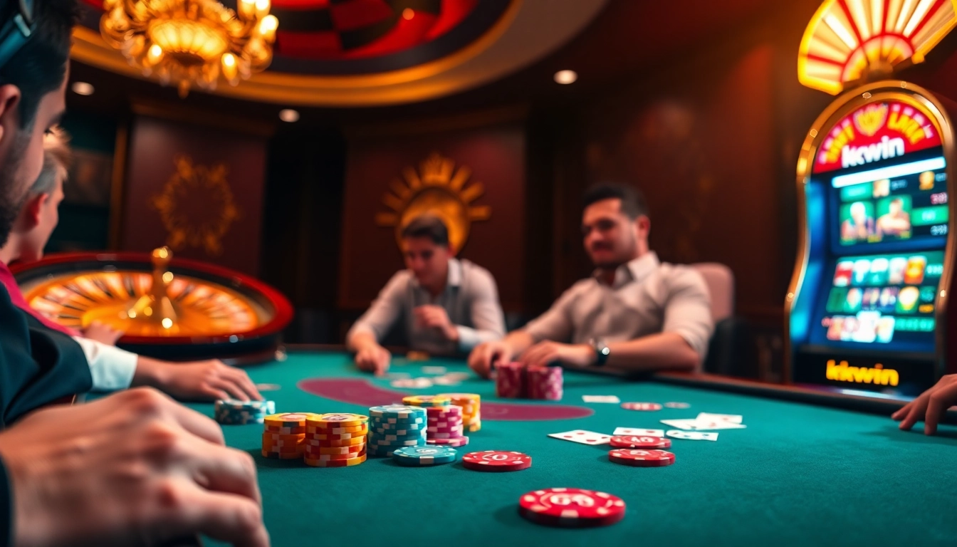 Experience high-stakes excitement at kkwin's vibrant casino tables with engaging poker action.