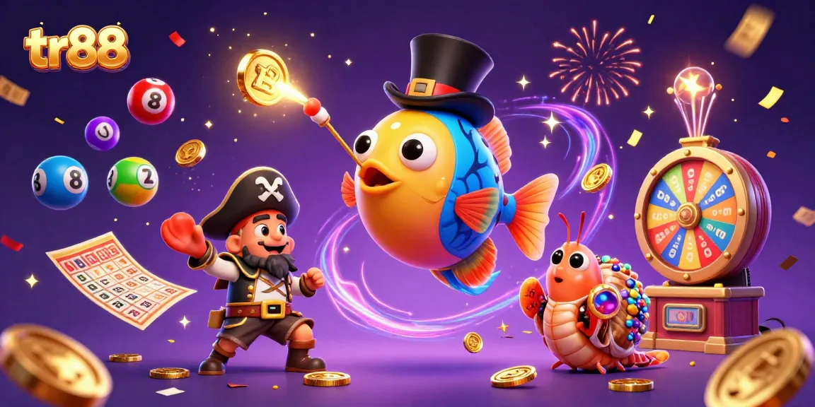 Join the excitement with tr88 by capturing golden coins in a vibrant casino-themed illustration.