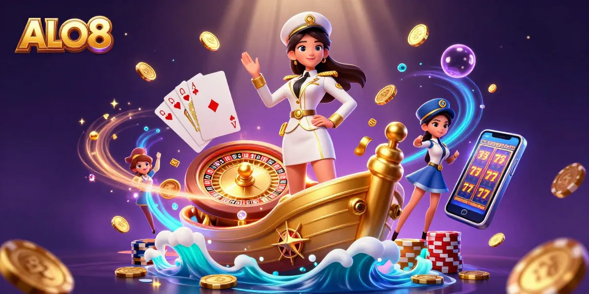 Experience ALO8's thrilling casino adventure with dynamic game elements and a stunning visual.