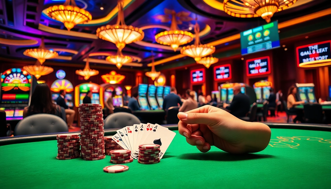 Experience high-stakes thrills at bem88.com with vibrant casino gaming scenes and poker action.