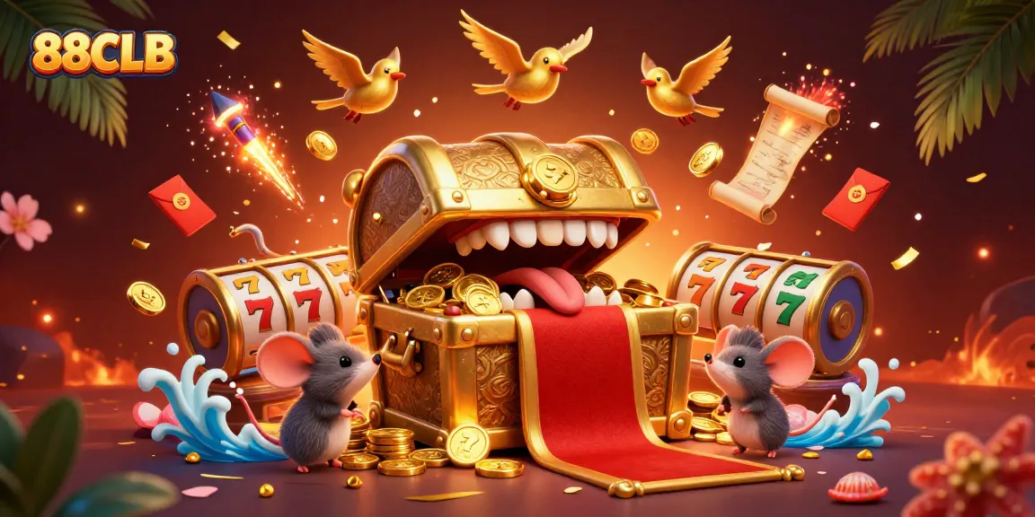 88CLB entices players with playful treasures and captivating gaming elements in an exciting online casino scene.