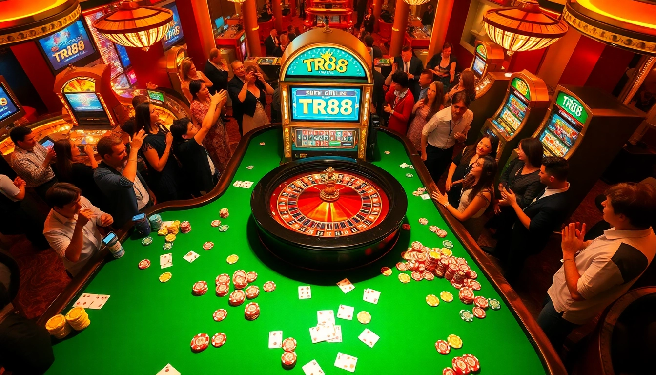 Experience the thrill of winning at TR88 casino with vibrant table games and luxurious atmosphere.