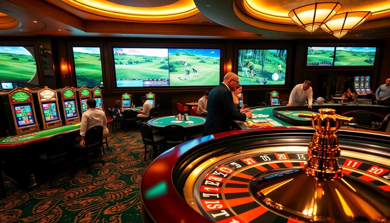 Experience the excitement at https://mb66.golf/ with thrilling golf-themed casino action featuring slot machines and betting tables.