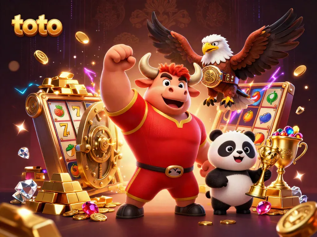 Experience thrilling casino action with toto in a vibrant 3D celebration of winning moments.