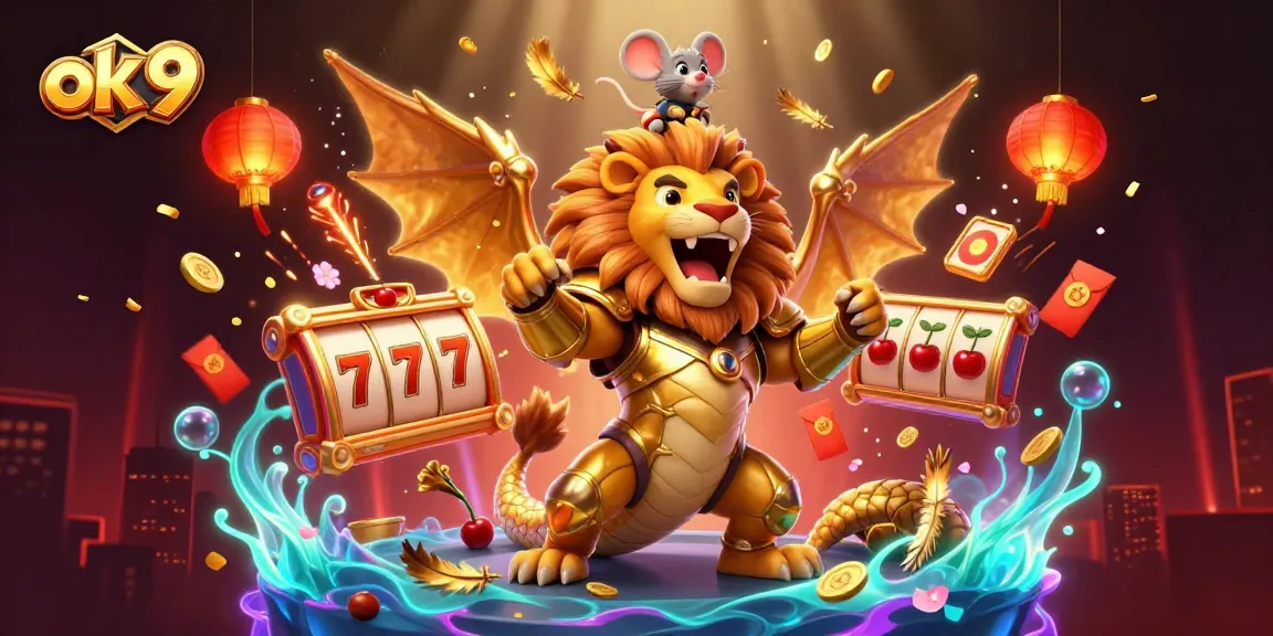 Engage with exciting slot games at ok 9, featuring colorful reels and golden bonuses!