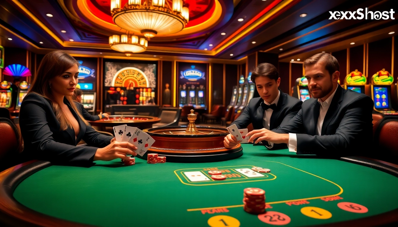 Exciting high-stakes game action at the casino showcasing the allure of https://xx88.host.