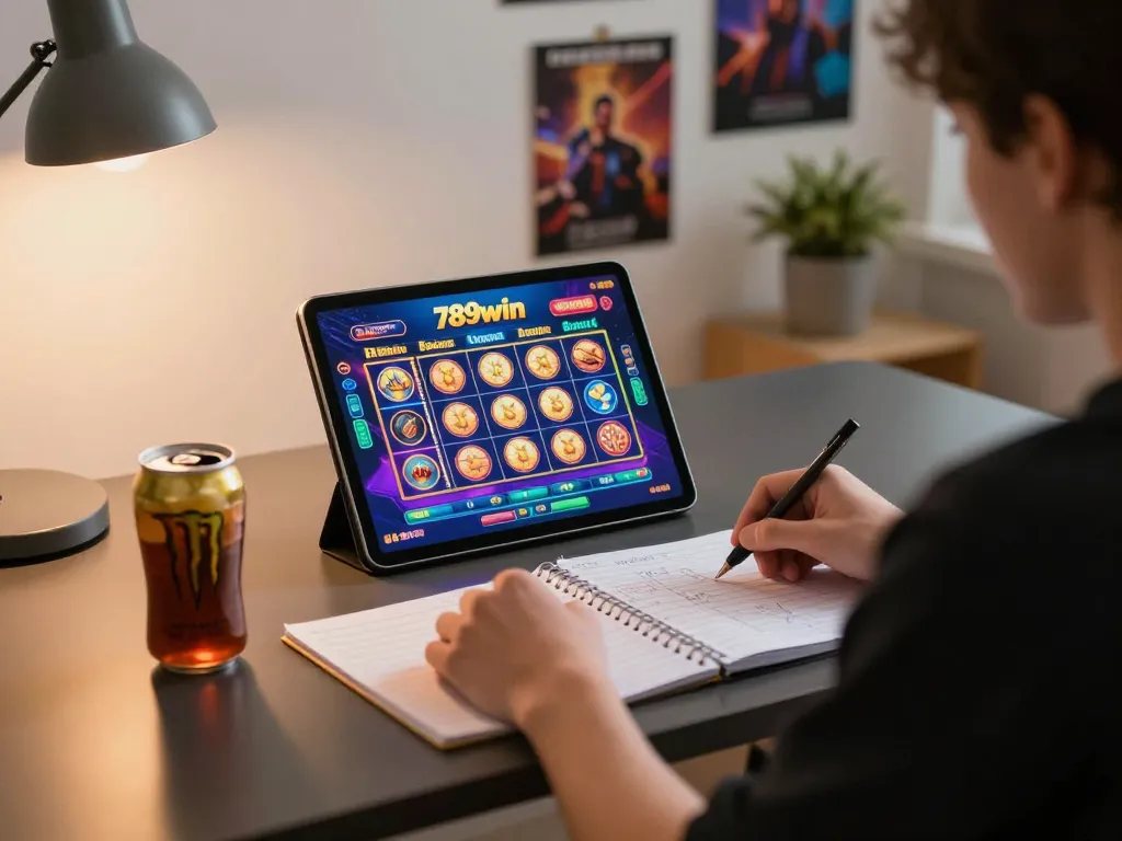 Engaging in online slots at 789win, showcasing a vibrant interactive gaming experience
