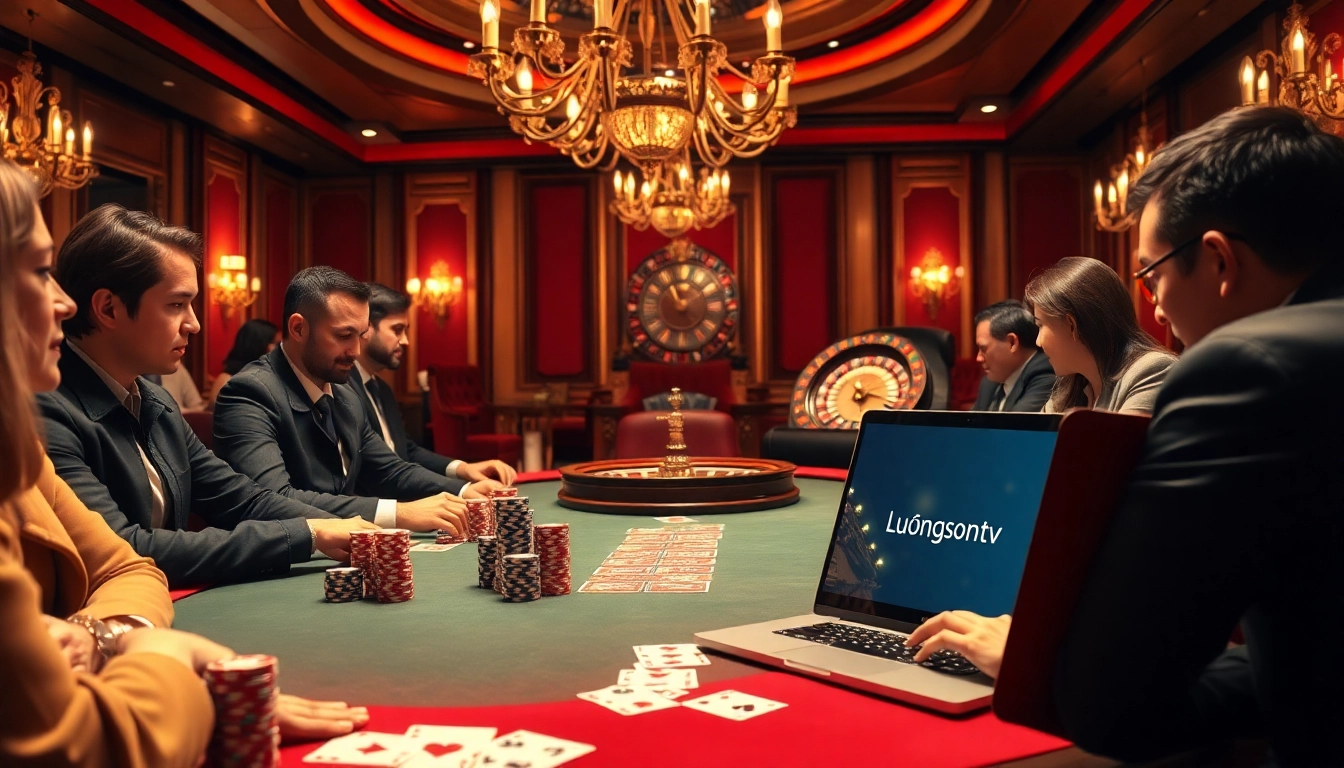 Watch live sports on luongsontv with immersive casino atmosphere and engaging gameplay.