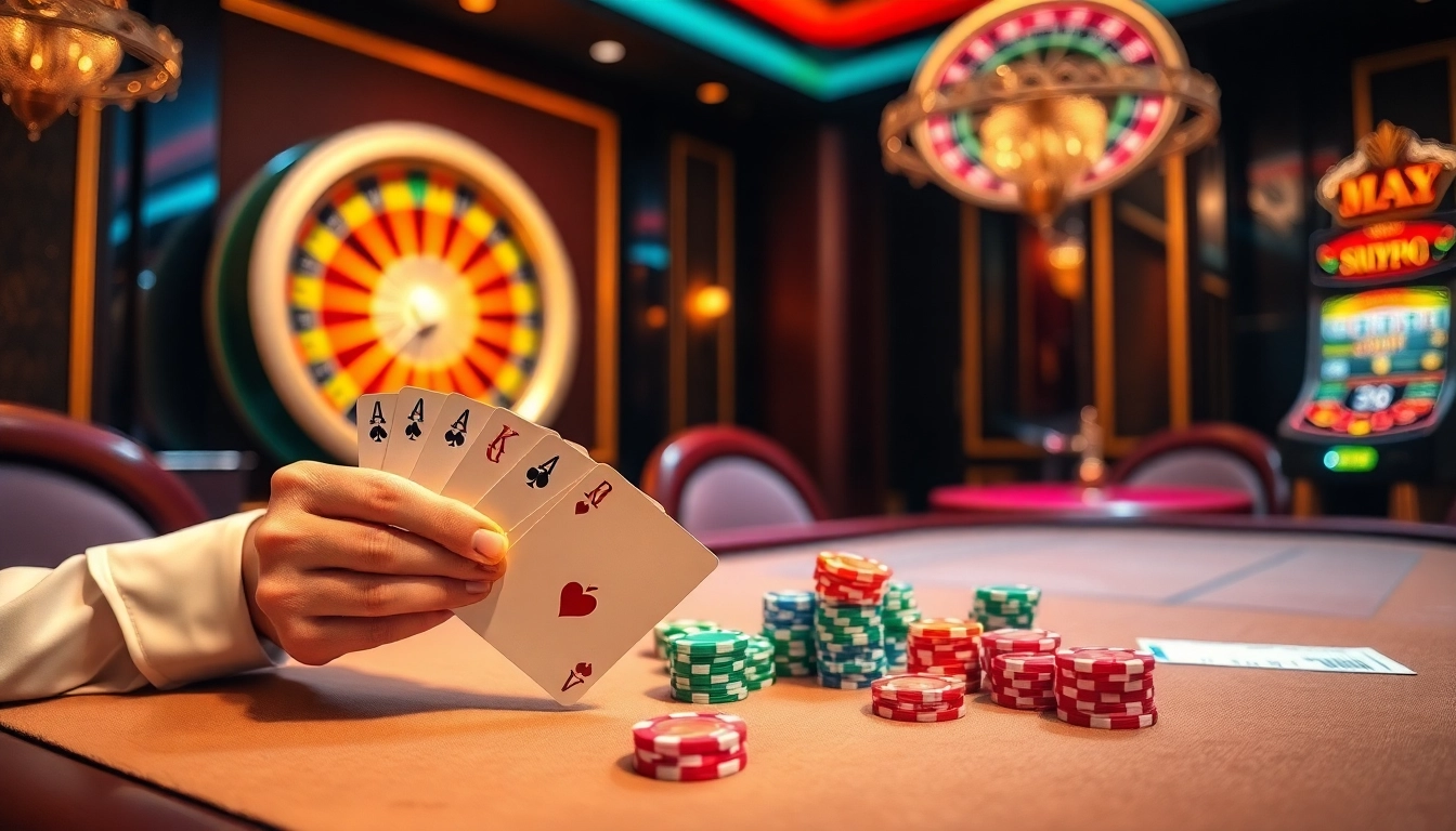 Experience iq88’s thrilling poker game with high-stakes poker cards and vibrant chips at an elegant casino table.