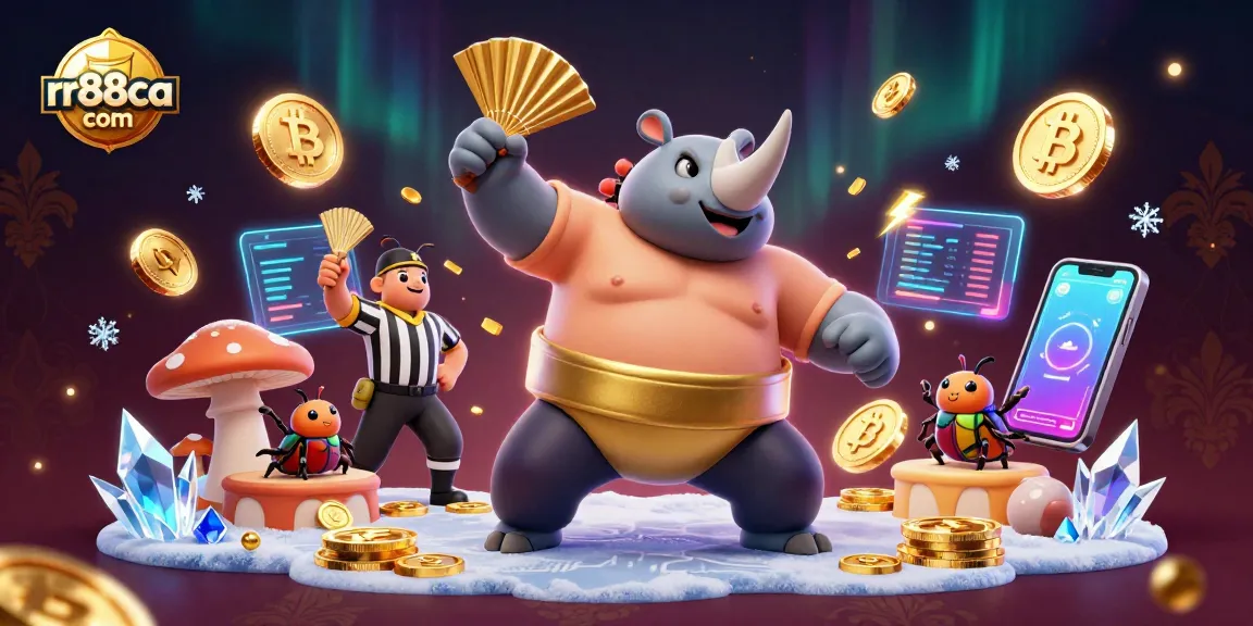 Experience thrilling gameplay at rr88ca com with vibrant casino elements and gold coins flying around.