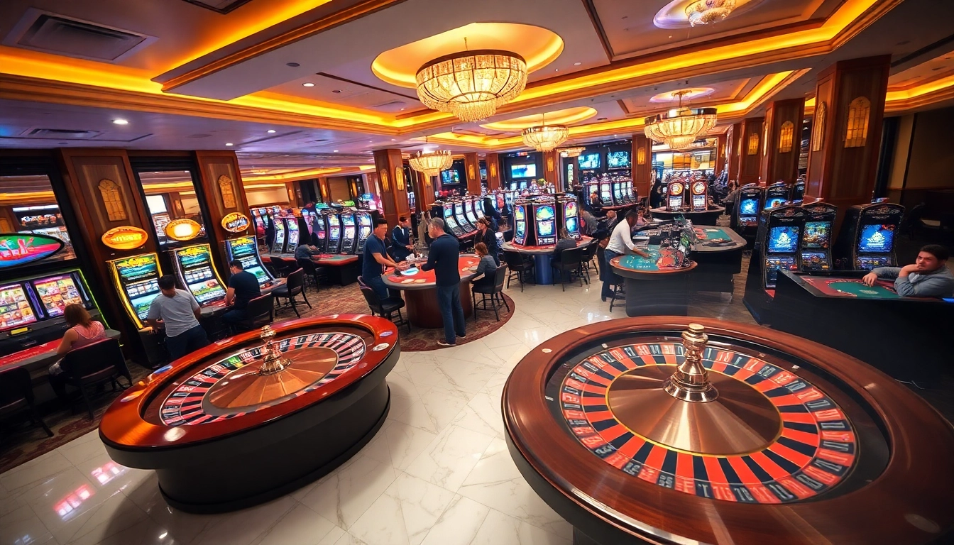 Experience the excitement of gambling at https://w188.today/ with players enjoying poker and roulette.