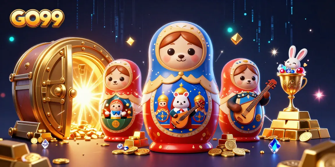 Engage with GO99's vibrant casino scene filled with charming characters and golden treasures.