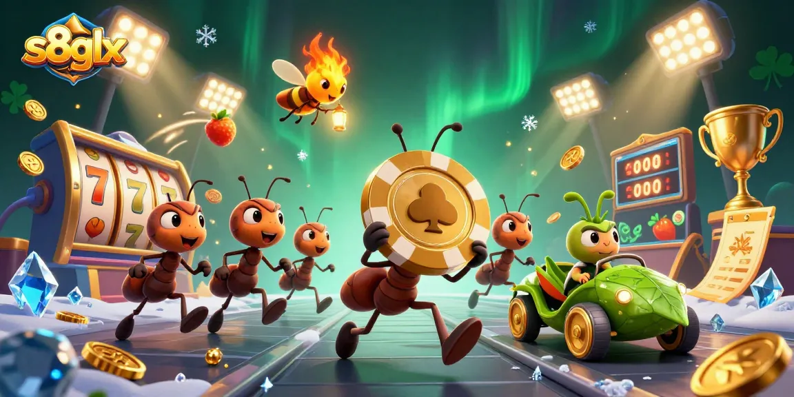 Experience the thrilling heist of ants in the s8glx casino, capturing golden chips and jackpots in dynamic action.