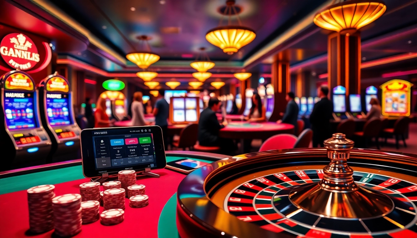 Experience the excitement of gambling at nhà cái OK365 with vibrant casino visuals.