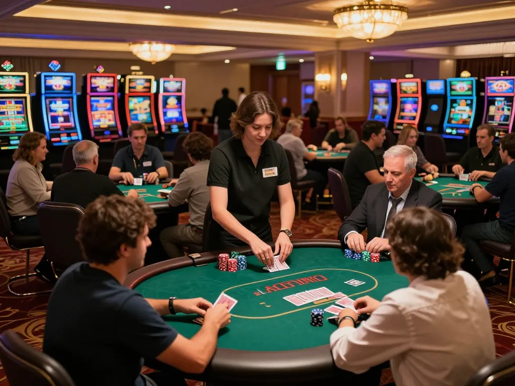 hi88 players enjoying intense poker games at a luxurious casino venue