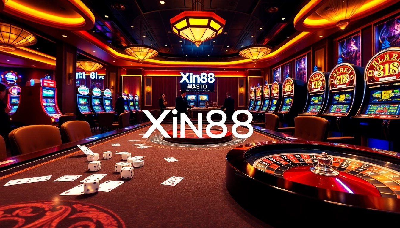 Experience the excitement of Xin88 with players at a vibrant online casino table.