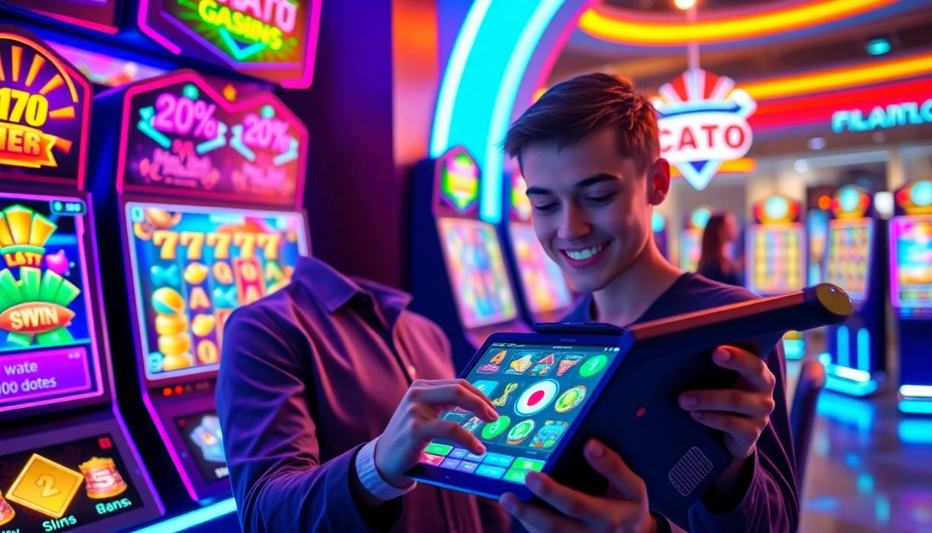 Situs toto gaming interface depicting vibrant slots and engaging graphics.