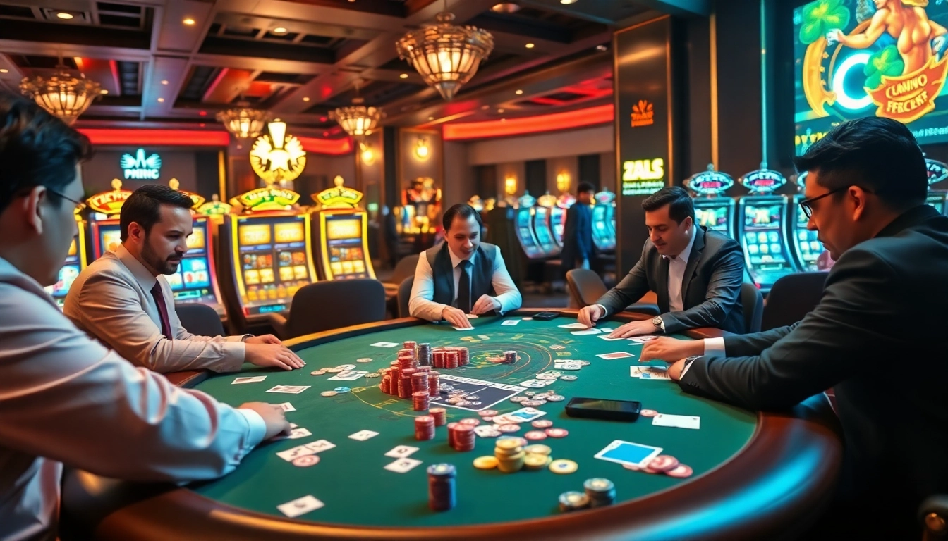 Experience thrilling gameplay at https://xin88hv.site/ with exciting poker tables and vibrant casino elements.