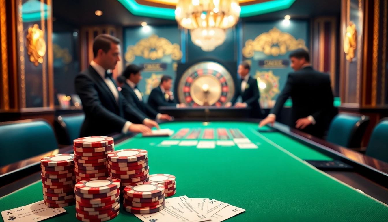 Experience the vibrant atmosphere of 888b casino with exciting poker games and sleek tables.