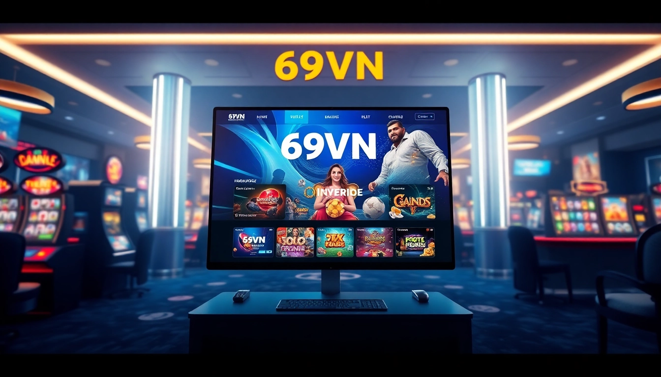 Immersive online gaming experience on 69VN with diverse games and sleek interface.