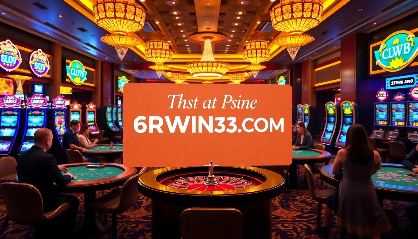Experience thrilling moments at 6RWIN33 COM with engaging casino tables and games.