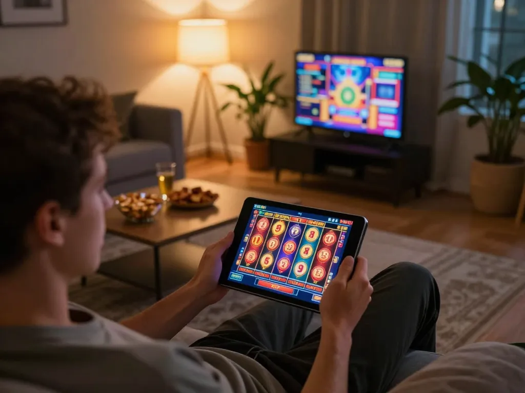 Engaging online gaming session on KUWIN platform showcasing a vibrant slot machine.