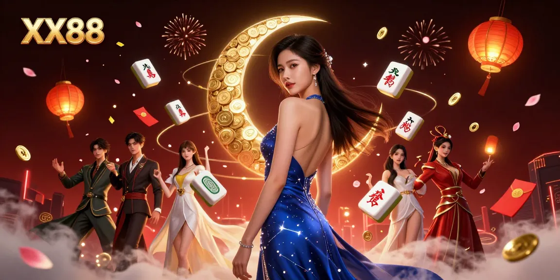 Spin and win with XX88's engaging gaming scene filled with vibrant elements.