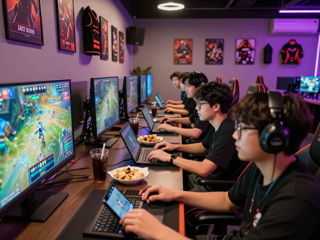 Exciting esports betting singapore experience in a vibrant gaming lounge with fans engaged in live matches.