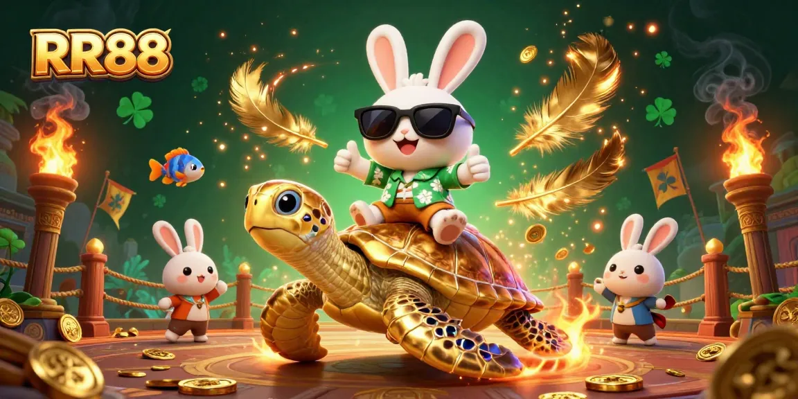 Engage with RR88’s extraordinary slots and jackpots through a vibrant 3D illustration.