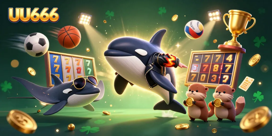 Experience the excitement of winning with UU666 in this festive casino scene featuring lucky elements.