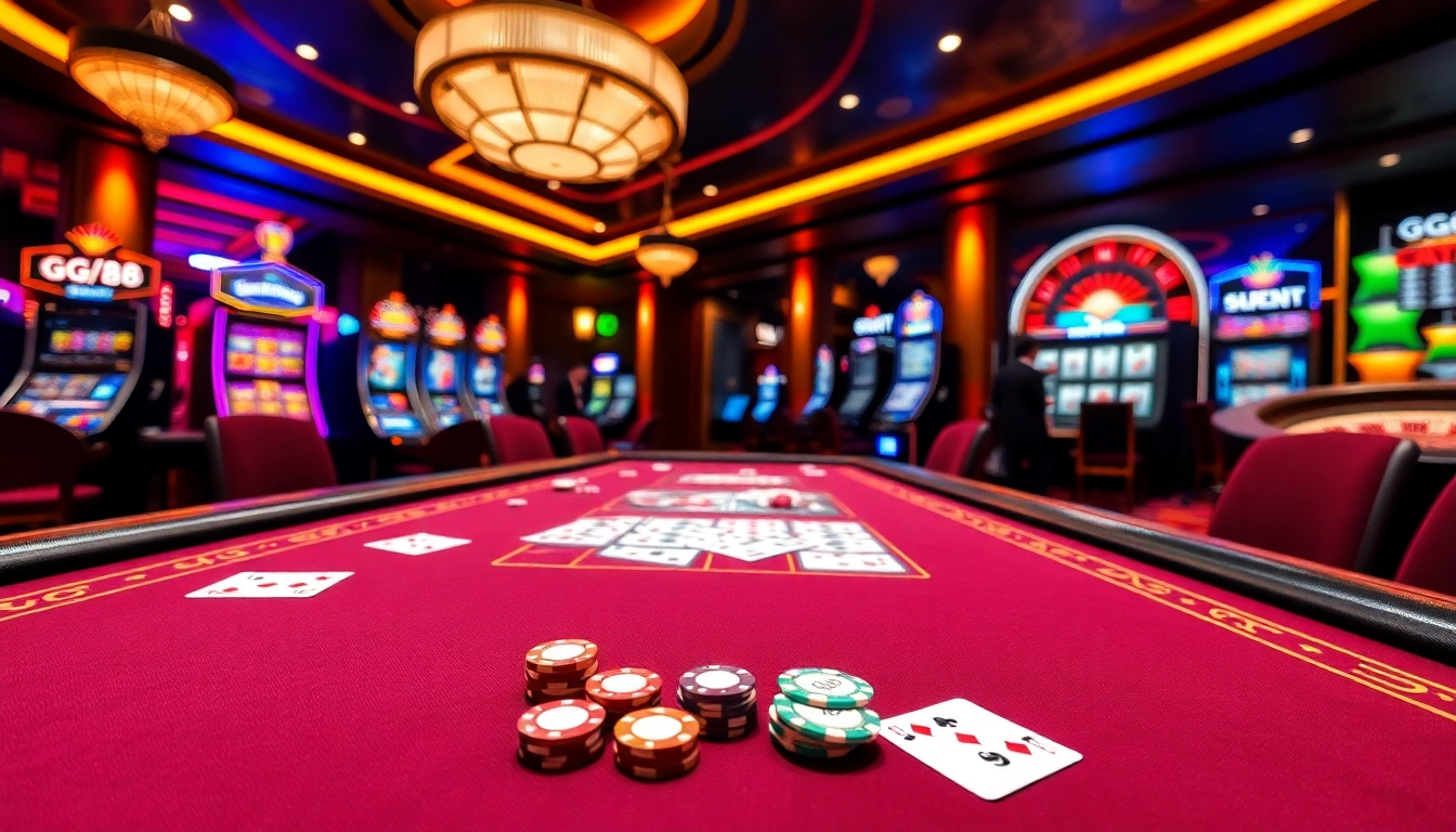 Experience the excitement of GG88 with immersive table games and vibrant casino ambiance.