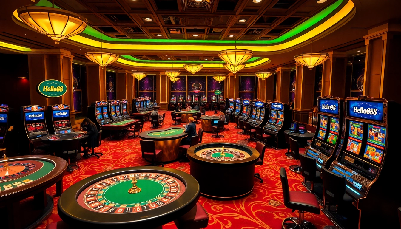 Experience the excitement at Hello88's vibrant casino, where poker and slot machines create unforgettable moments.