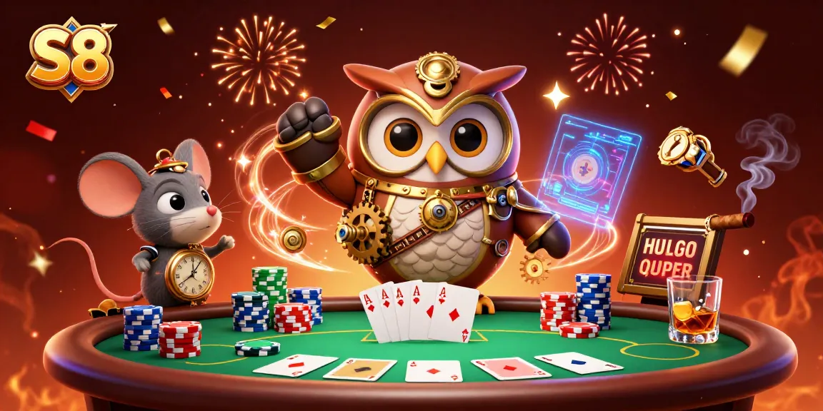 Experience thrilling gameplay at S8 casino with our vibrant 3D illustration showcasing exciting poker action!