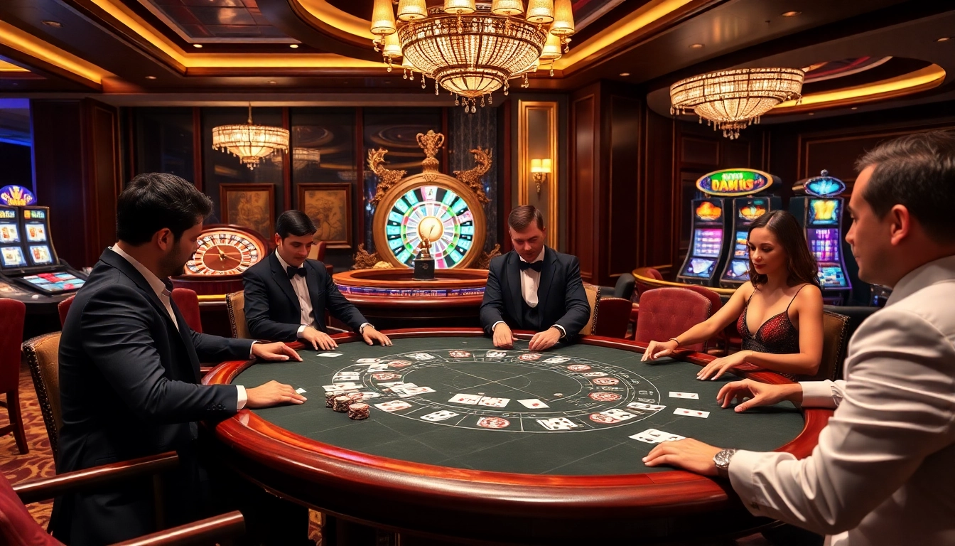 Experience the excitement of da88st.com at a luxurious casino blackjack table.