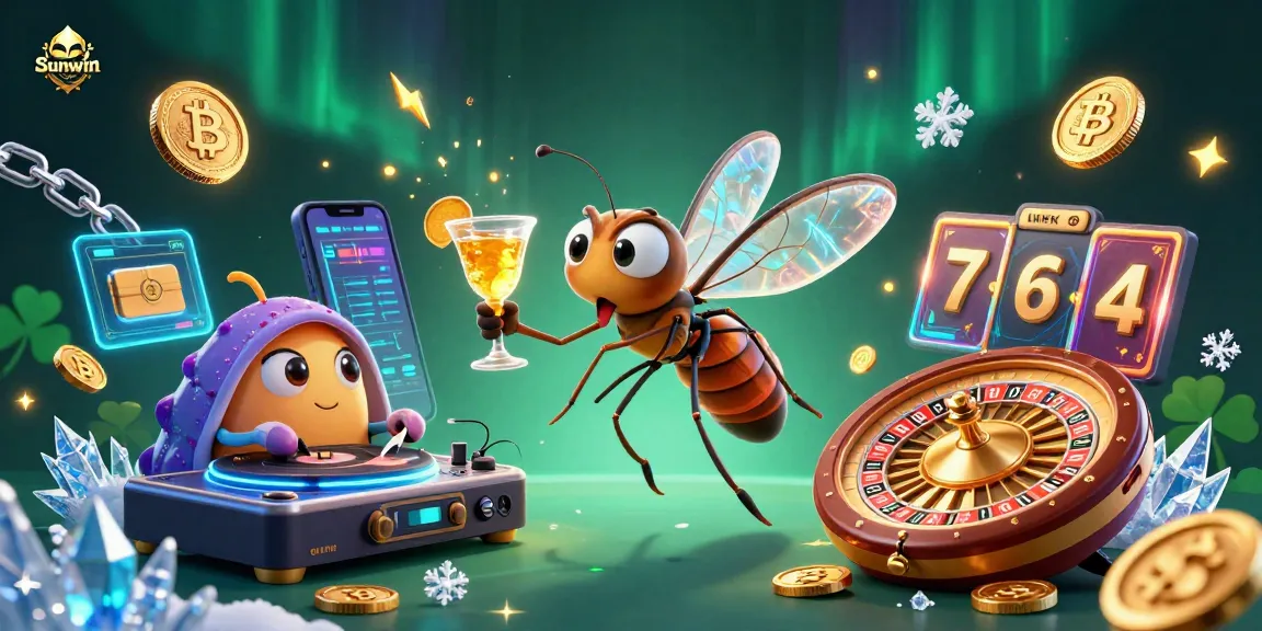 Engage with the thrilling Sunwin casino experience featuring vibrant animated characters and exciting game elements.