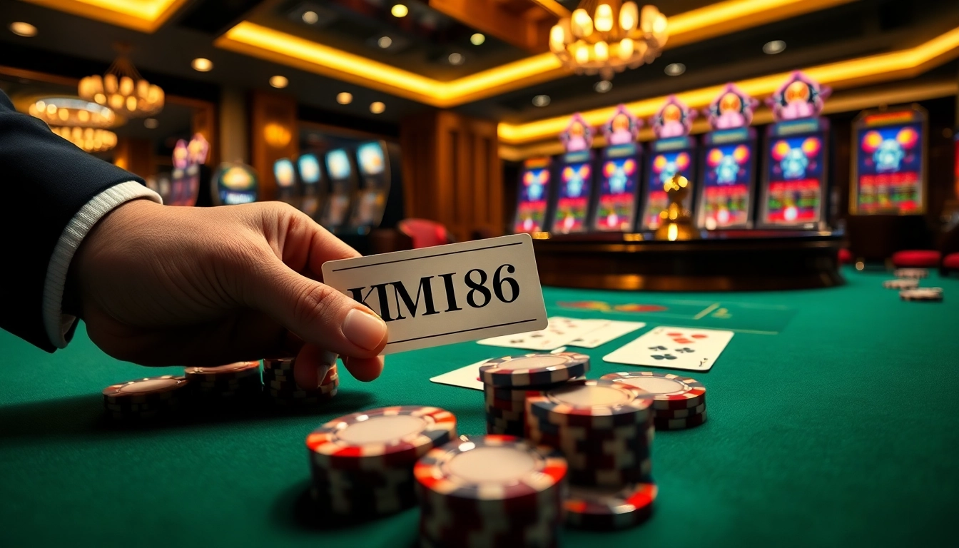 Experience the thrill of KJC MM88 with luxurious poker tables and vibrant slot machines.