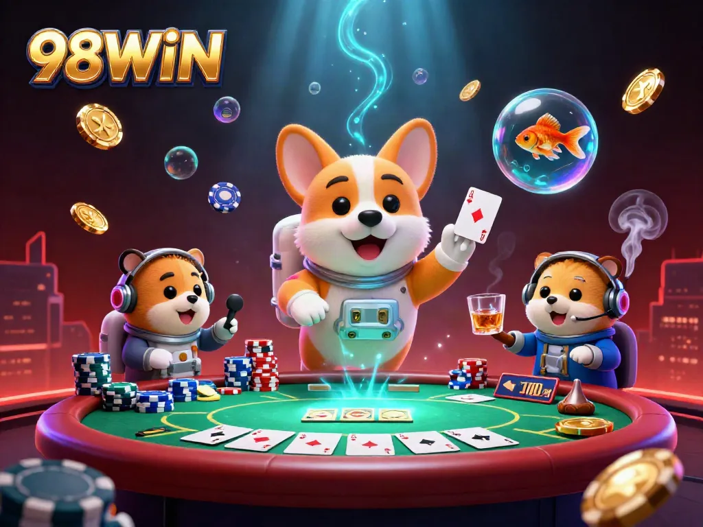 Jazz up your gaming experience with 98WIN as the astronaut corgi navigates a thrilling space casino!