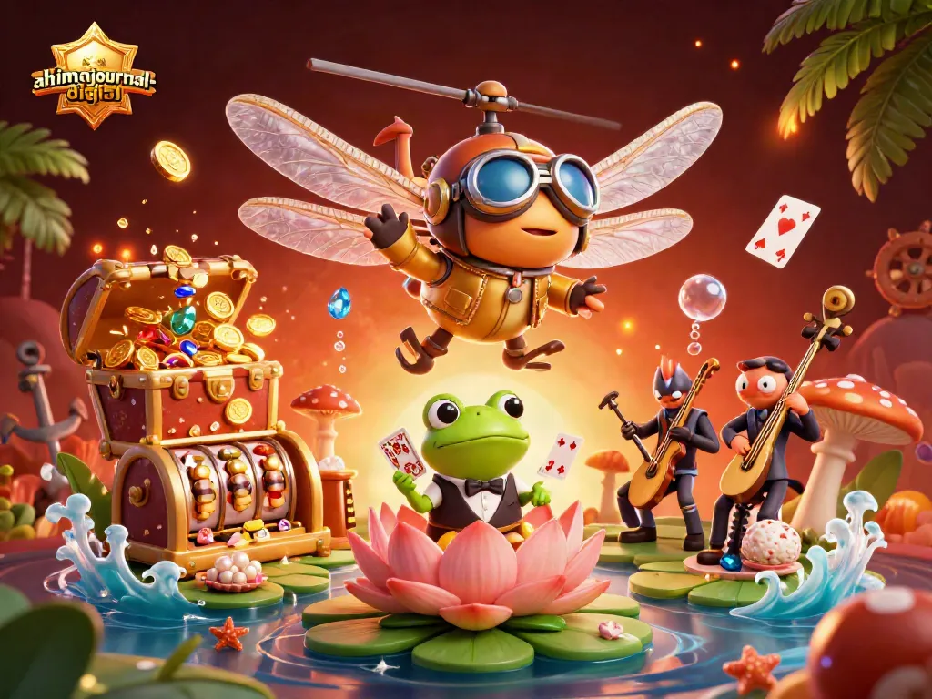 Experience thrilling jackpot wins with ahimajournal-digital in an action-packed casino scene.