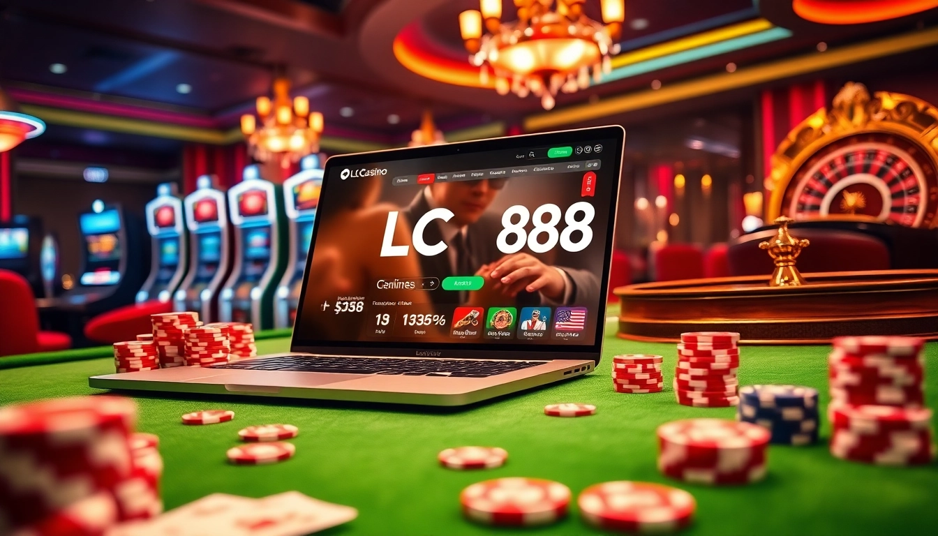 Experience thrilling gameplay at LC88 with vibrant casino tables and exciting online gaming action.