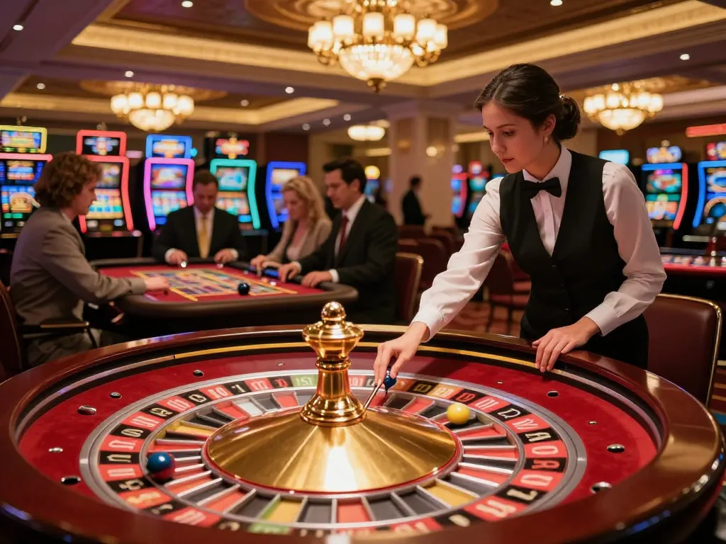 Players placing bets at a roulette table at https://go8s.bio/, showcasing the excitement of upscale casino gaming.