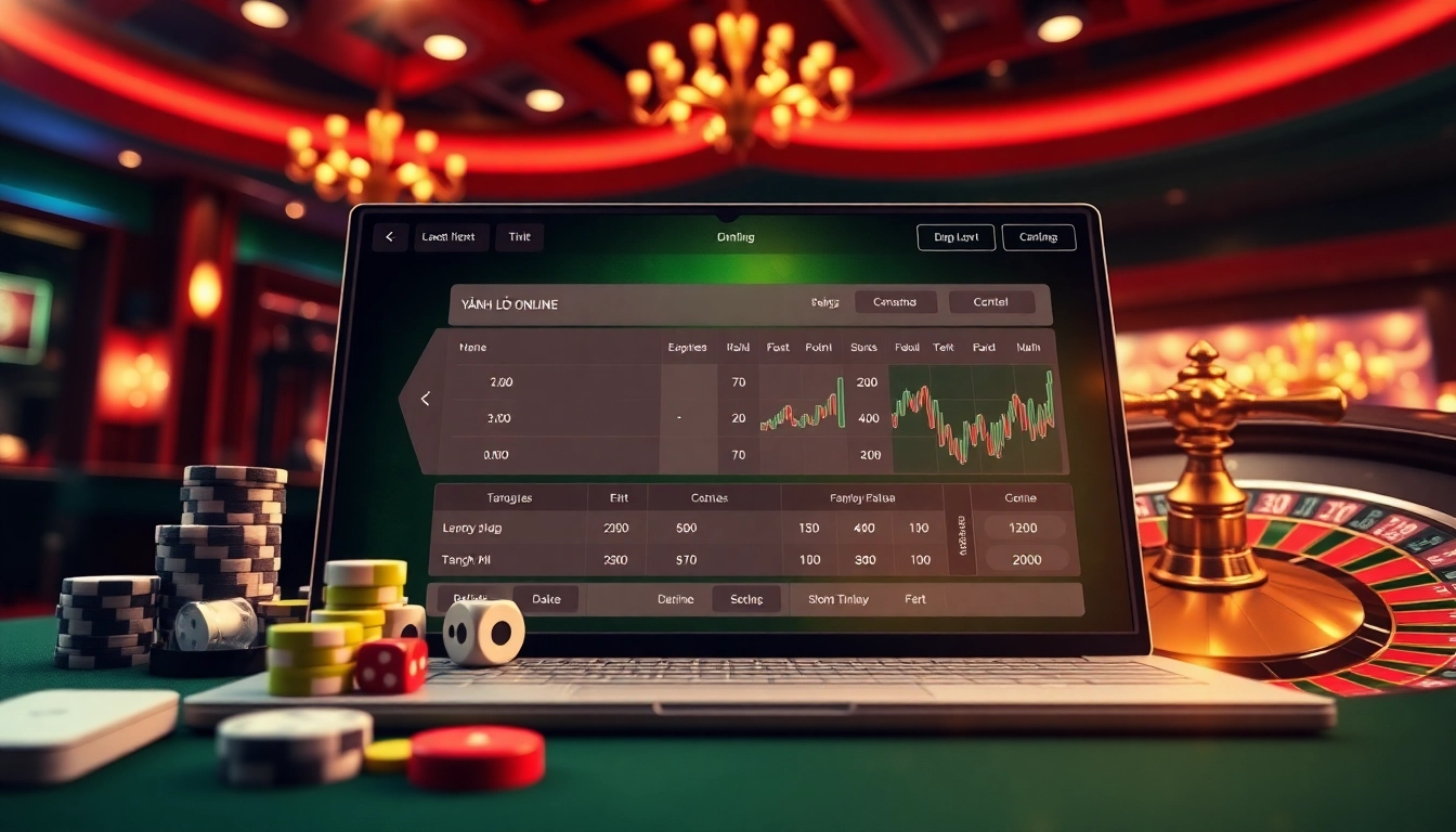 Engaging online gambling scene with Đánh Lô Đề Online interface showcasing betting excitement.