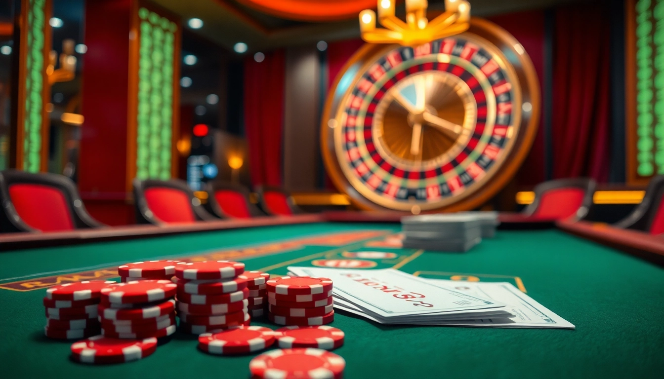 Captivating scene of Xóc Đĩa phong cách mới in a luxurious casino atmosphere.