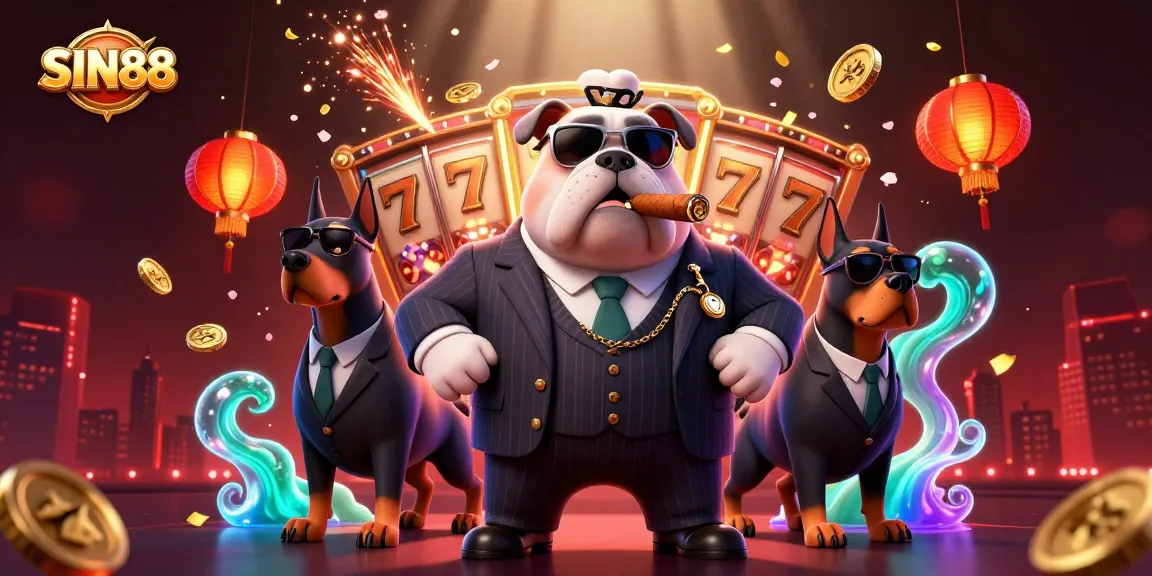 Engage with SIN88's thrilling online slots featuring a mafia boss and dynamic casino elements.